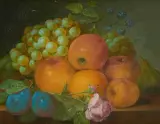 Umkreis Stillleben mit Früchten by Cornelis Johannes Schaalje, oil on panel, offered Jun 2026