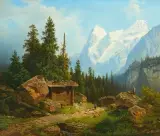 Blick auf den Eiger und den Mönch by Wilhelm Theodor Nocken, 1867, oil on canvas, sold Jun 2026