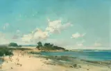 Küstenlandschaft by Gaston Léon Anglade, 1899, oil on canvas, sold Jun 2026