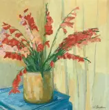Gladiolen by Walter Beyermann, oil on canvas, offered Jun 2026