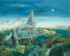 Fantastische Landschaft by Georges Spiro, oil on canvas, sold Jun 2026