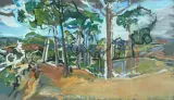 Baumlandschaft in Ronda by Heinz Greissing, 1984, oil on canvas, sold Jun 2026