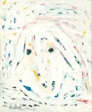 Schaf in Weiss by Menashe Kadishman, 1987, oil on canvas, sold Jun 2026