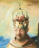 Tête couronnée by Bénédicte Peyrat, 2004, oil on canvas, offered Jun 2026