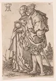Kleine Hochzeitstänzer by Heinrich Aldegrever, 1538, engraving, sold Mar 2024