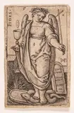 Der Glaube (Fides) by Hans Sebald Beham, engraving, sold Mar 2024