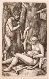 Die Familie des Satyrs by Hieronymus Hopfer, etching, offered Mar 2024