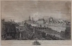 Canaletto) by Bernado Bellotto (gen, 1750, etching, sold Mar 2024