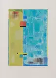 An die Freude II 1951 / Türkis-sand / Spiel der Farben 1964 by Max Ackermann, screenprint, sold Mar 2024