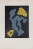 Cueillette by Hans Arp, 1965, color woodcut, offered Mar 2024