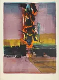 Ohne Titel by Gianni Bertini, color lithograph, offered Mar 2024