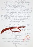 Joyce mit Schlitten by Joseph Beuys, 1985, screenprint, sold Mar 2024
