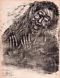 Lachen d by Margret Bilger, woodcut, offered Mar 2024