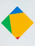 Verwandeltes pythagoreisches Dreieck by Max Bill, 1982, screenprint, sold Mar 2024