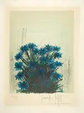 Le Myosotis bleuet (aus: Herbier) by Bernard Buffet, 1966, color lithograph, sold Mar 2024