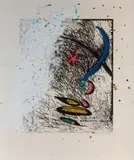 Ohne Titel by Michael Buthe, 1985, etching, sold Mar 2024