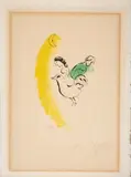 Le Coq au Croissant by Marc Chagall, 1957, color lithograph, sold Mar 2024