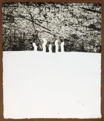 Zurt by Eduardo Chillida, 1990, etching, offered Mar 2024