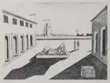 Piazza d'Italia by Giorgio de Chirico, 1969, lithograph, offered Mar 2024
