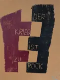 Der Krieg ist zurück by Felix Droese, 1993, woodcut, sold Mar 2024