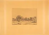 Le verger by James Ensor, 1886, etching, offered Mar 2024