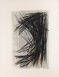 L 11 by Hans Hartung, 1957, lithograph, sold Mar 2024