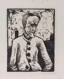 Der Narr by Erich Heckel, 1917, woodcut, sold Mar 2024