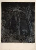 Schäferbaum by Horst Janssen, 1984, color etching, sold Mar 2024
