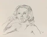 Gitta 1953 / Kouros (zu: Bekenntnis zu Hellas) by Oskar Kokoschka, 1964, lithograph, offered Mar 2024