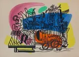 Parade by Fernand Léger, 1953, color lithograph, sold Mar 2024