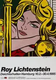 Deichtorhallen Hamburg, Blonde Waiting by Roy Lichtenstein, 1995, offset lithograph, sold Mar 2024