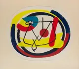 Feuertaube by Georg Meistermann, 1951, screenprint, offered Mar 2024