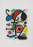 Querelle d’Amoureux II (aus: Allegro Vivace) by Joan Miró, 1981, color lithograph, sold Mar 2024