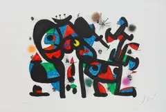 Magie Blanche I (aus: Allegro Vivace) by Joan Miró, 1981, color lithograph, sold Mar 2024