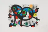 La Triple Roue I (aus: Allegro Vivace) by Joan Miró, 1981, color lithograph, sold Mar 2024