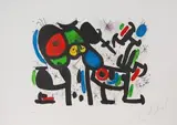 Magie Blanche II (aus: Allegro Vivace) by Joan Miró, 1981, color lithograph, sold Mar 2024