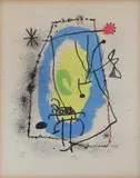 Joan Miró by Joan Miró, 1957, color lithograph, sold Mar 2024