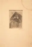 Weinende Hoch 1914 / Topfblume 1917 / Landschaft mit Bäumen by Otto Pankok, drypoint, sold Mar 2024