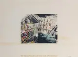 Häuserfront (Wer hier nichts erkennen kann, muss selber pendeln) by Sigmar Polke, 1973, offset lithograph, offered Mar 2024