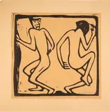 Zwei Tanzende by Christian Rohlfs, linocut, offered Mar 2024