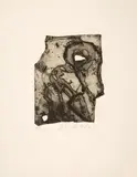 Ohne Titel by Emil Schumacher, 1991, etching, offered Mar 2024