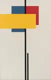 Structure by Seuphor, 1929, screenprint, offered Mar 2024