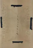 Quatre traces noires 1963 / Mes amis 1969 / Souvenier de St by Antoni Tàpies, color lithograph, offered Mar 2024