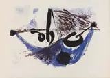 Oho / Ohne Titel (5x) by Hann Trier, lithograph, sold Mar 2024