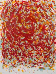 Spirale by Günther Uecker, 2013, color lithograph, sold Mar 2024