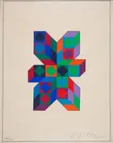 Tridim-C by Victor Vasarely, 1971, screenprint, sold Mar 2024