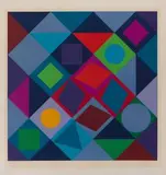 Ohne Titel / Ohne Titel by Victor Vasarely, screenprint, sold Mar 2024