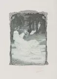 Gedenkblatt der Arbeitshilfe by Heinrich Vogeler, 1921, lithograph, sold Mar 2024
