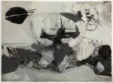 Winter by Hubert Berke, 1952, mixed media, sold Mar 2024