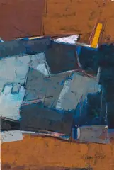 Komposition by Francis Bott, 1966, mixed media, sold Mar 2024